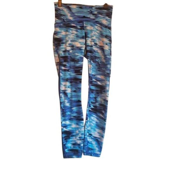 LULULEMON ATHLETICA Train Times 7/8 Pant 25' in Tidal Multi/True Navy Size 6 - Picture 2 of 3